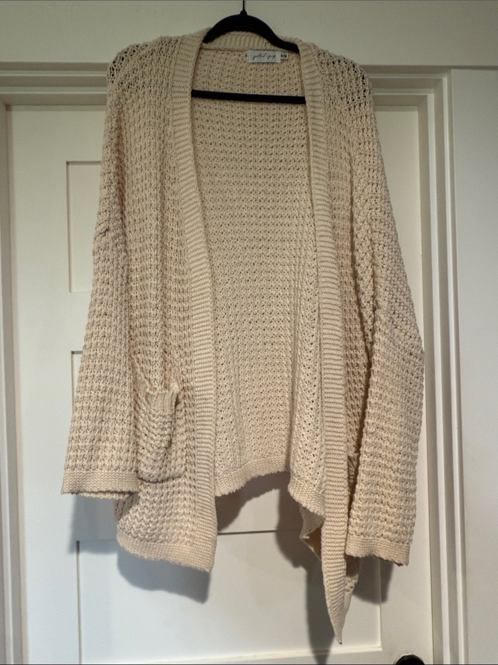 Petal & Pup Cream Open Knit Cardigan Sweater